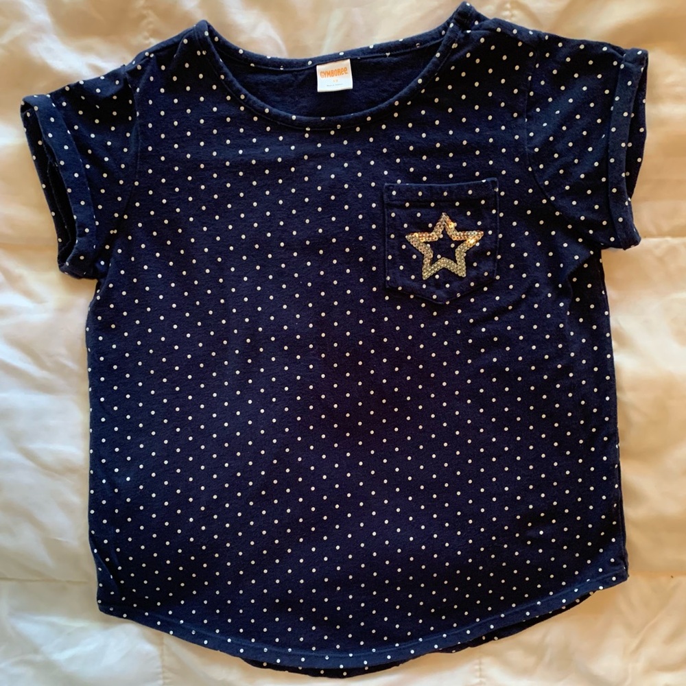 “GYMBOREE” Girls Top With Sequin Heart   Sz 12